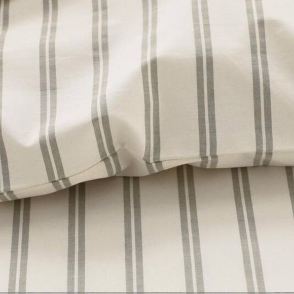 The Company Store Narrow Stripe Classic Cool Cotton Percale Pillow Sham - Picture 3 of 4